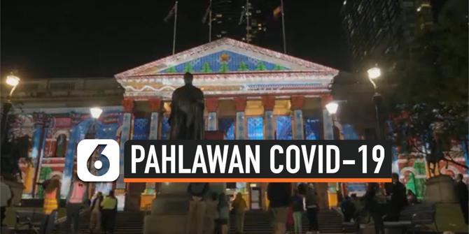 VIDEO: Meriahnya Pertunjukan Cahaya untuk Pahlawan Covid-19