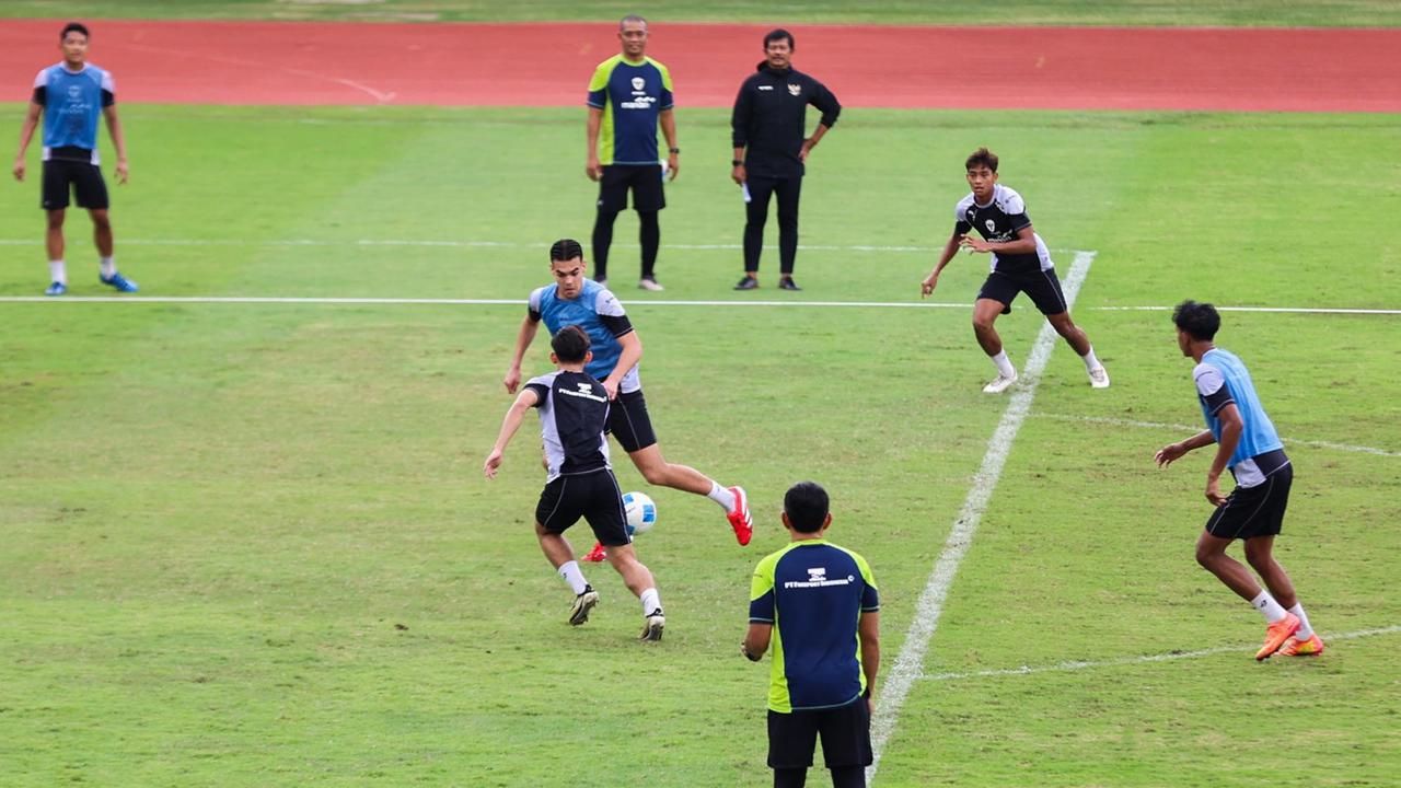FOTO: Latihan Timnas U-20 Jellang Laga Piala Asia 2025