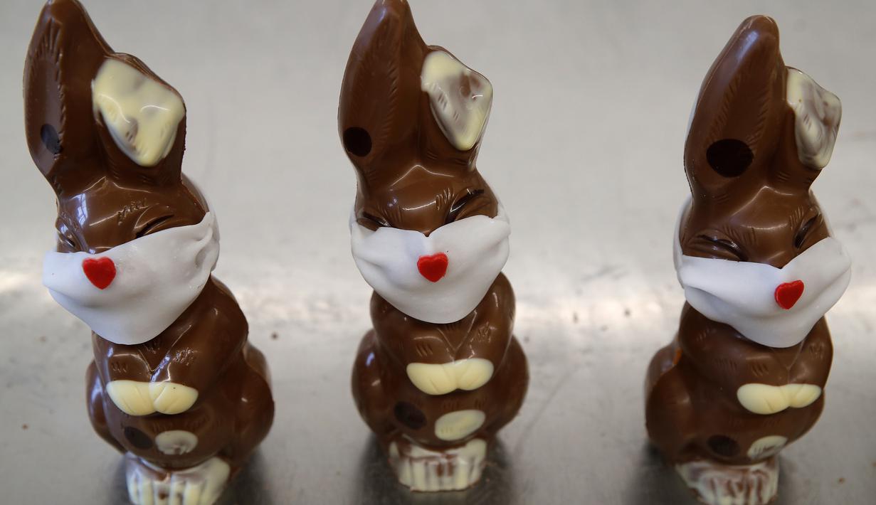 Foto Cokelat Paskah Berbentuk Kelinci Di Swiss Ikutan Pakai Masker Global Liputan6 Com