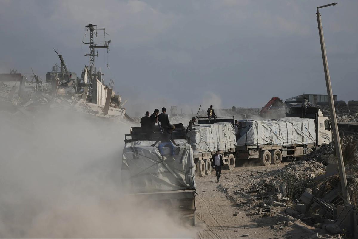 FOTO: Israel Buka Akses Bantuan ke Gaza Utara di Tengah Kritik atas Krisis Kemanusiaan