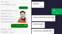 Chat pelanggan dan driver ojol (Sumber: Twitter/txtdariojol)