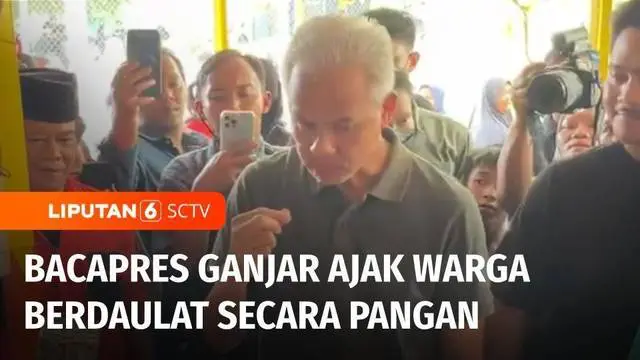 VIDEO: Bacapres Ganjar Pranowo Ajak Warga Berdaulat Secara Pangan, Bisa Tanam Tanaman Sendiri