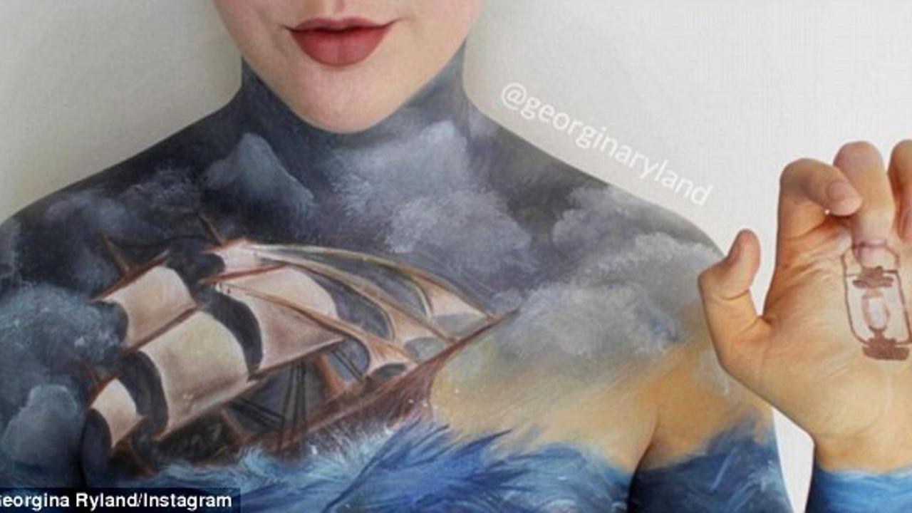 Serunya Membuat Lukisan di Mata dan Tubuh