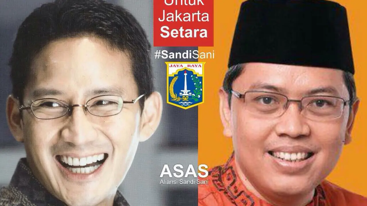 Beredar, Foto Sandiaga Uno-Triwisaksana Jadi Cagub-Cawagub DKI