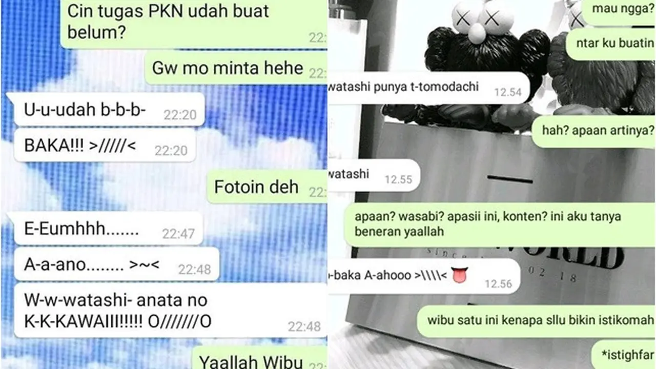 6 Chat Lucu Bareng Teman Wibu, Ujungnya Bikin Elus Dada