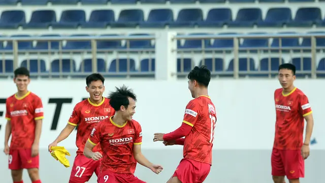 Latihan Timnas Vietnam