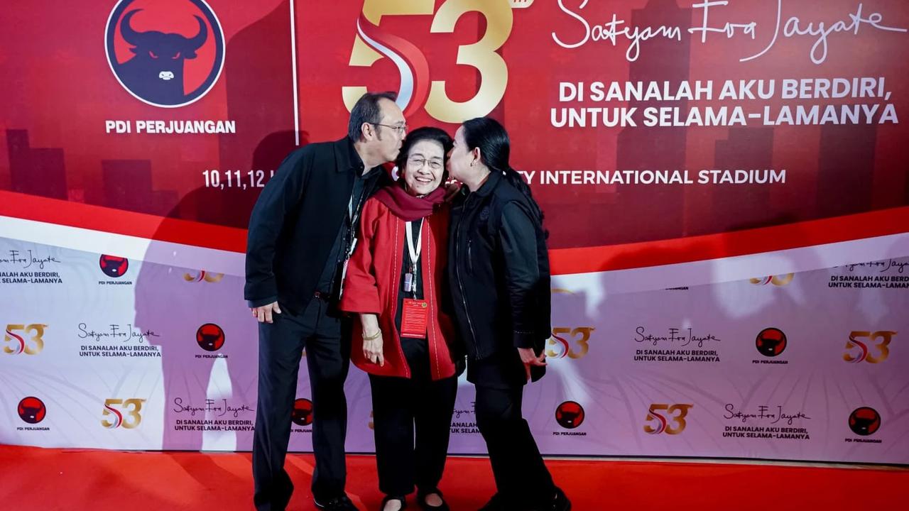 Ketua DPP Bidang Politik PDI Perjuangan Puan Maharani di Rakernas PDIP