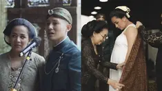 Aura positif dan kebahagiaan menyelimuti Angel Pieters selama acara mitoni 7 bulanan ini. Senyumnya yang begitu tulus terpancar dalam dokumentasi video yang dibagikan. (Liputan6.com/IG/@angelpieters)