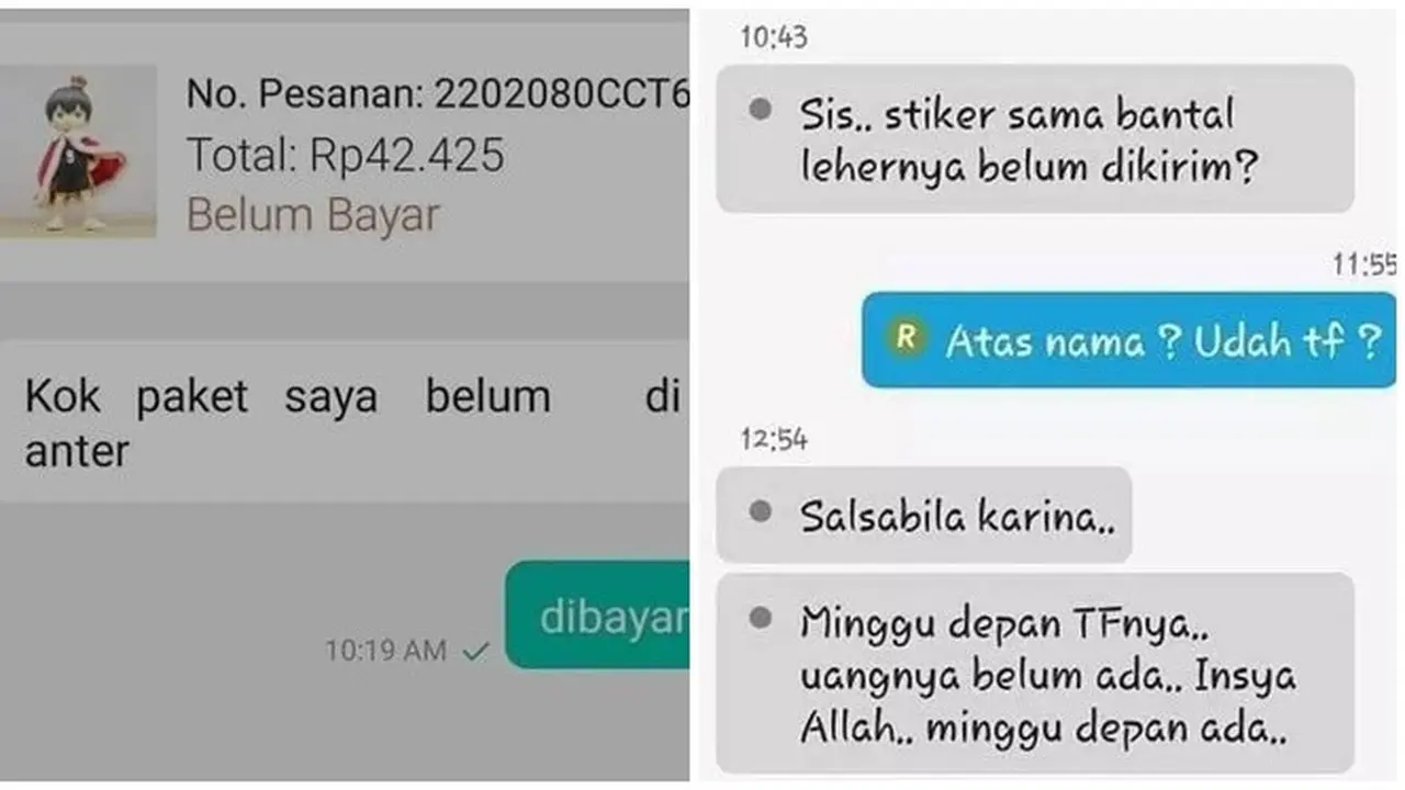 6 Chat Pembeli Belum Bayar Ini Bikin Tepuk Jidat, Penjual Harus Ekstra Sabar