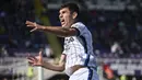 Ruslan Malinovskyi. Gelandang berusia 28 tahun ini kini sedang menjalani musim ke-3 bersama Atalanta di Liga Italia. Pemilik 45 caps bersama Timnas Ukraina ini telah tampil dalam 115 laga di semua ajang kompetisi dengan torehan 26 gol dan 21 assist. (LaPresse via AP/Massimo Paolone)