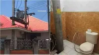 6 Potret Bangunan Terhalang Tiang Ini Bikin Bingung, Menyatu dengan Rumah
