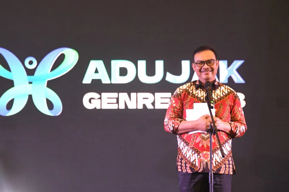 Kepala Badan Kependudukan dan Keluarga Berencana Nasional (BKKBN), Hasto Wardoyo, saat membuka Apresiasi Duta dan Jambore Ajang Kreativitas Nasional (Adujaknas) Generasi Berencana (Genre) Indonesia tahun 2023 yang digelar BKKBN dari tanggal 29 Oktober - 1