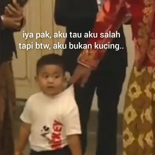 6 Meme Cucu Presiden Jokowi Ini Kocak, Tingkah Polosnya Bikin Gemas