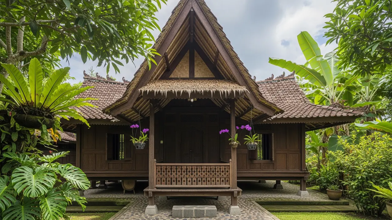 Model Rumah Kampung Tanpa Teras Lebar tapi Tetap Adem