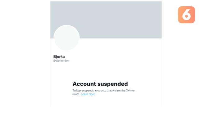 <p>Akun Twitter Bjorka di suspend. (Doc: Liputan6.com)</p>