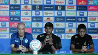 Head Coach Arema FC Fernando Valente dan Achmad Figo Jelang Laga pekan ke-17 Liga 1 (Dewi Divianta/Liputan6.com)