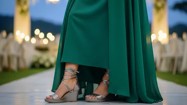 Model Sepatu Wedges Wanita (AI)
