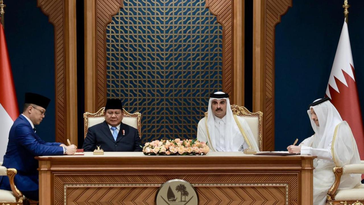Indonesia dan Qatar Sepakati MoU Dialog Strategis, Disaksikan Langsung Prabowo dan Emir Sheikh Tamim