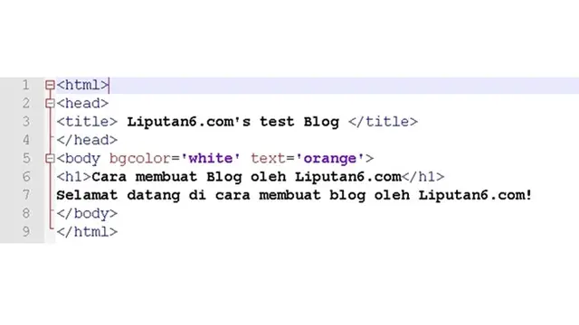 Pengaplikasian Tag HTML