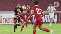 Timnas Indonesia U-22 harus mengakui keunggulan Lebanon dengan skor 1-2. (Liputan6.com/Herman Zakharia)