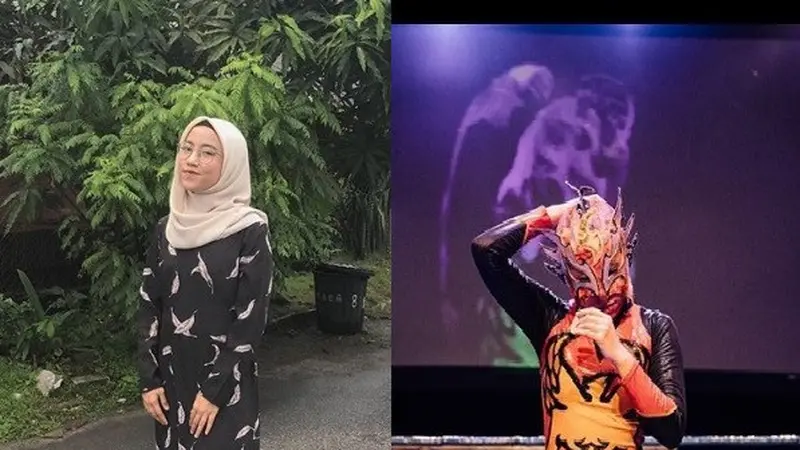 pegulat hijab pertama