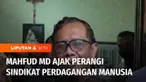 Menko Polhukam, Mahfud MD mengunjungi penampungan Santa Theresia, di Batam, Kepulauan Riau. Kedatangan Mahfud untuk menemui Romo Paschal, aktivis kemanusian yang diduga menjadi korban kriminalisasi, usai mengungkap sindikat perdagangan manusia di Bat...