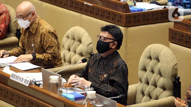 FOTO: Tjahjo Kumolo dan DPR Bahas Rekrutmen CPNS Tahun 2021