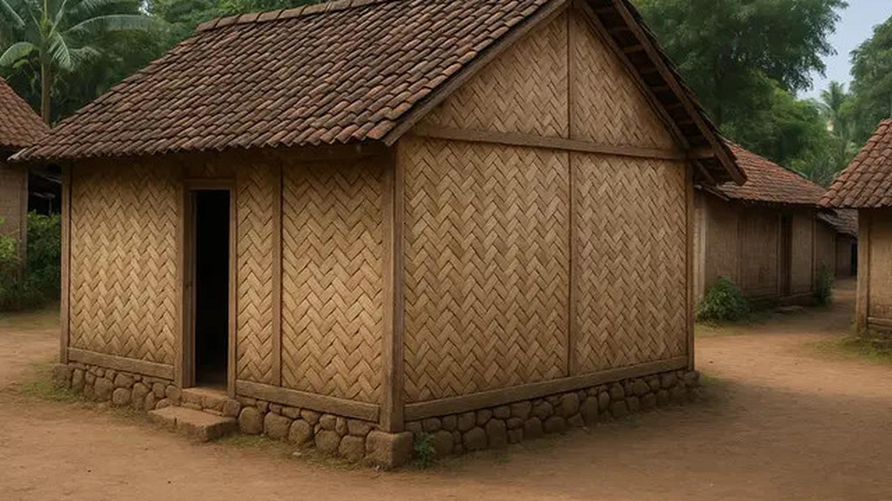 5 Rumah Anyaman Bambu (Rumah Gedek) Khas Jawa Tempo Dulu