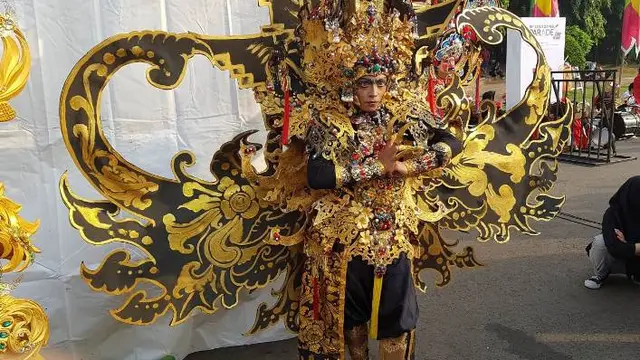 Keindahan budaya Indonesia di parade Asian Games 2018.