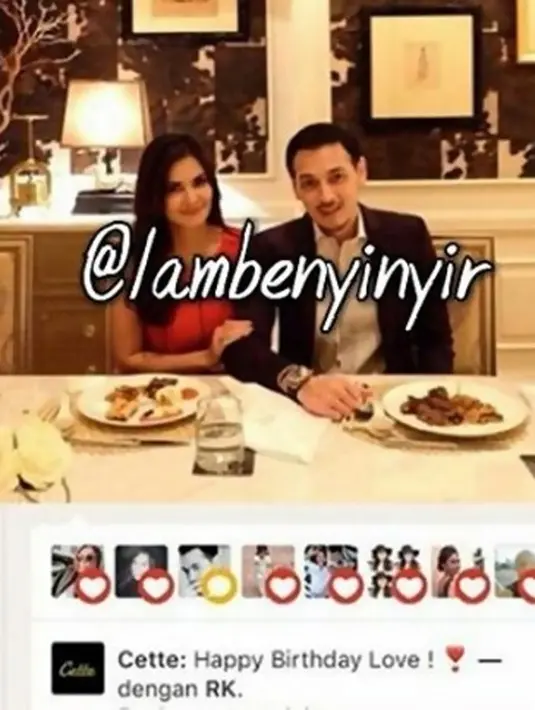 Cut Tary dan Richard Kevin (Instagram/lambenyinyir)