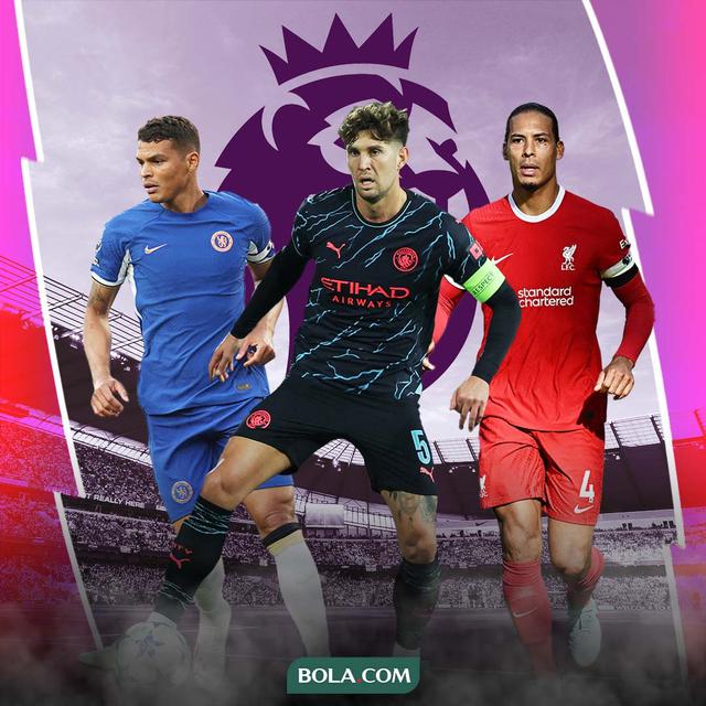 Premier League - Thiago Silva, John Stones, Virgil van Dijk