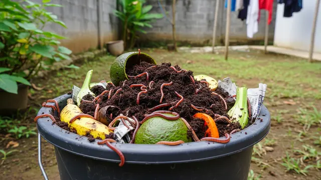 Cara Ternak Cacing dalam Ember Modal Pakan Sisa Dapur, Praktis dan Hemat Biaya