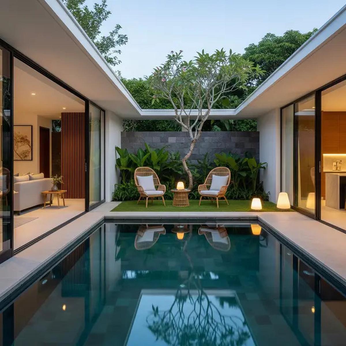 7 Desain Rumah Sederhana Tapi Mewah Ala Villa Bali yang Harmonis dan Estetik, Bisa Ditiru
