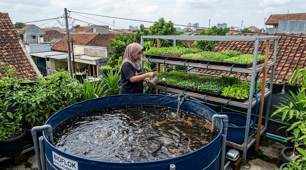 Ide Usaha Ternak Ikan Lele dan Sayur Mini di Urban Garden