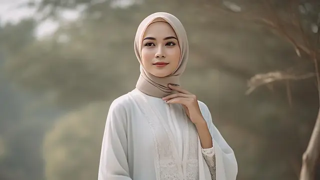 Gamis Putih Simpel