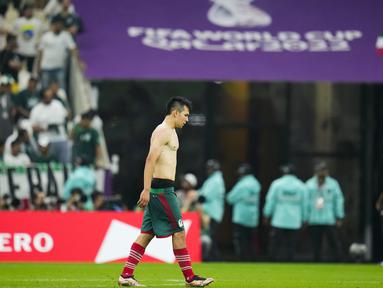 Timnas Meksiko harus mengangkat koper lebih dulu dari perhelatan akbar Piala Dunia 2022 di Qatar. (AP/Julio Cortez)
