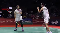Ganda putri Indonesia Febriana Dwipuji Kusuma/Amallia Cahaya Pratiwi lolos ke perempat final Indonesia Masters 2025. Ana/Tiwi menang mudah atas pasangan Polandia Paulina Hakiewicz/Kornelia Marczak 21-8 dan 21-8 di&nbsp;Istora Gelora Bung Karno, Senayan, Jakarta, Kamis (23/1). (foto: PBSI)