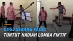ODGJ berinisial JT itu menunjuk-nunjuk kades hingga kemudian melayangkan tendangan.