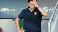 Portugal Coach Rui Jorge looks dejected after the game Action Images via Reuters / Lee Smith Livepic