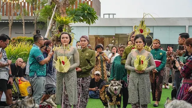 Usai Acara Pernikahan Anjing Jojo dan Luna yang Menelan Biaya Rp200 Juta Viral, Sang Pemilik Meminta Maaf Apabila Ada Pihak yang Tersinggung Gegara Penggunaan Adat Jawa  (Foto: dokumentasi @6j.family)