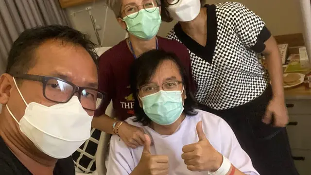 Potret Terbaru Ari Lasso Pasca Operasi Pengangkatan Tumor Perut, Sudah Bisa Pulang. (Sumber: Instagram/ari_lasso)