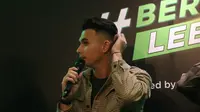 Penjaga gawang Borneo FC Samarinda, Nadeo Argawinata dalam acara konferensi pers Garnier Men #BeraniLebih di Jakarta, Rabu (14/6/2023). (M. Iqbal Ichsan)