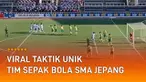 Tim sepak bola SMA ini punya cara unik saat tendangan bebas.