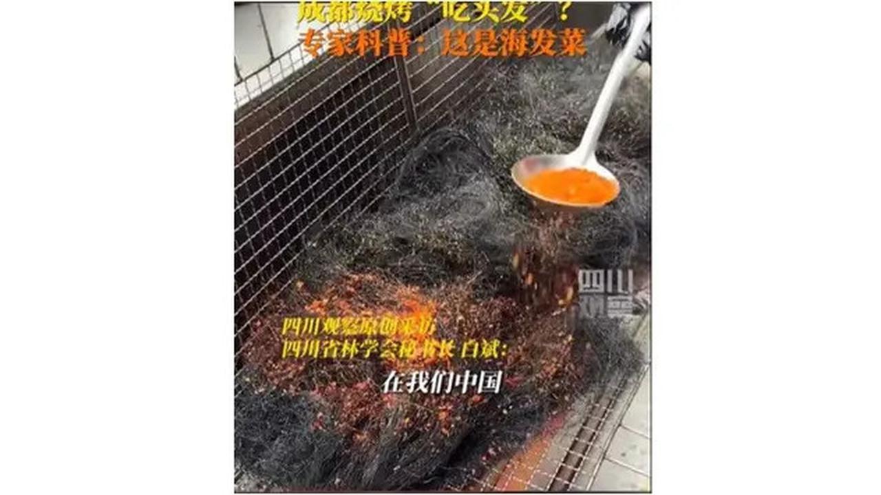 Viral Street Food China Mirip Segumpal Rambut Hitam, Laris Buat Camilan