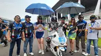 Pembalap muda Pandu Padmogani berhasil rebut posisi enam di debut Yamaha Sunday Race seri 2 yang berlangsung di sirkuit Sentul.