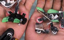 FOTO: Kreativitas Petugas UPS  Menyulap Limbah Korek Api Gas Menjadi Mainan 'Hot Wheels', Hasilnya Keren-Keren
