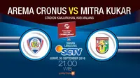 Arema cronus vs Mitra Kukar (Liputan6.com/Abdillah)