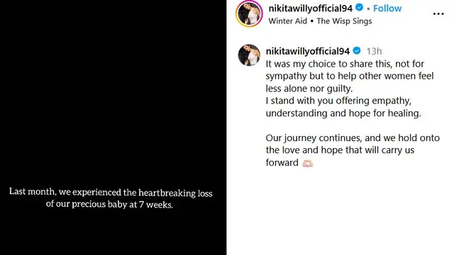 Unggahan Nikita Willy. (Instagram/ nikitawillyofficial94)