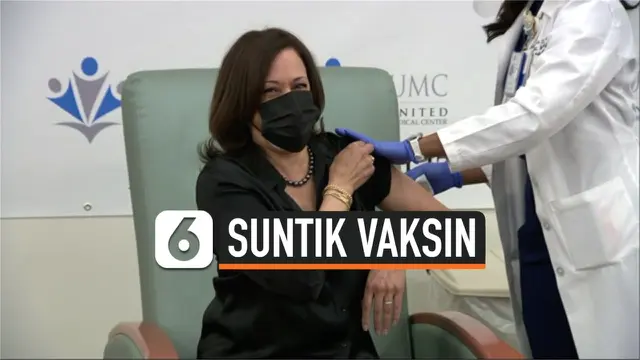 VIDEO: Kamala Harris dan Suami disuntik Vaksin Moderna Covid-19