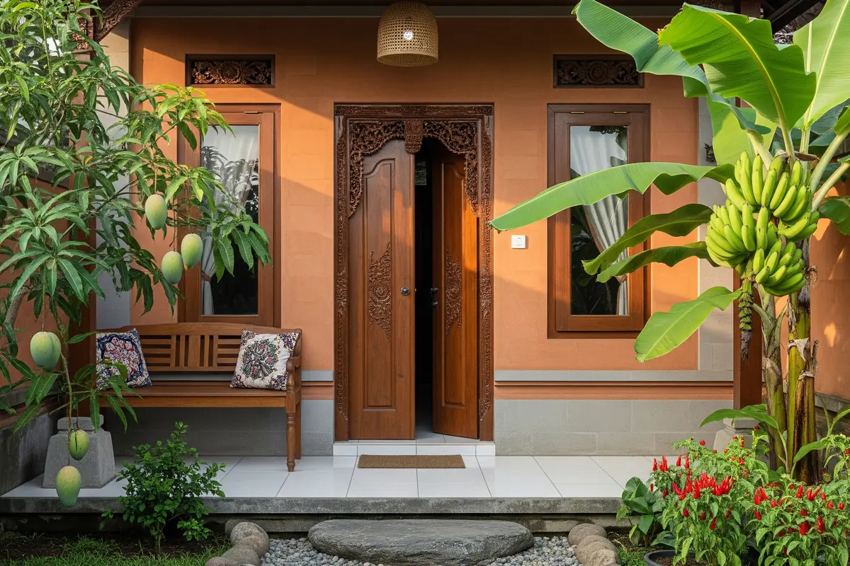 9 Model Teras Rumah Tipe Kecil dengan Taman Buah Mini, Lahan Sempit Jadi Kebun Produktif